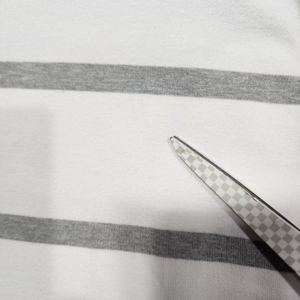 The‎ Regal Rugby Shirt Mens XLT Tall White Gray Striped Collared Long Sleeve - Picture 7 of 8